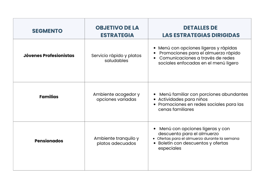 segmento y estrategia